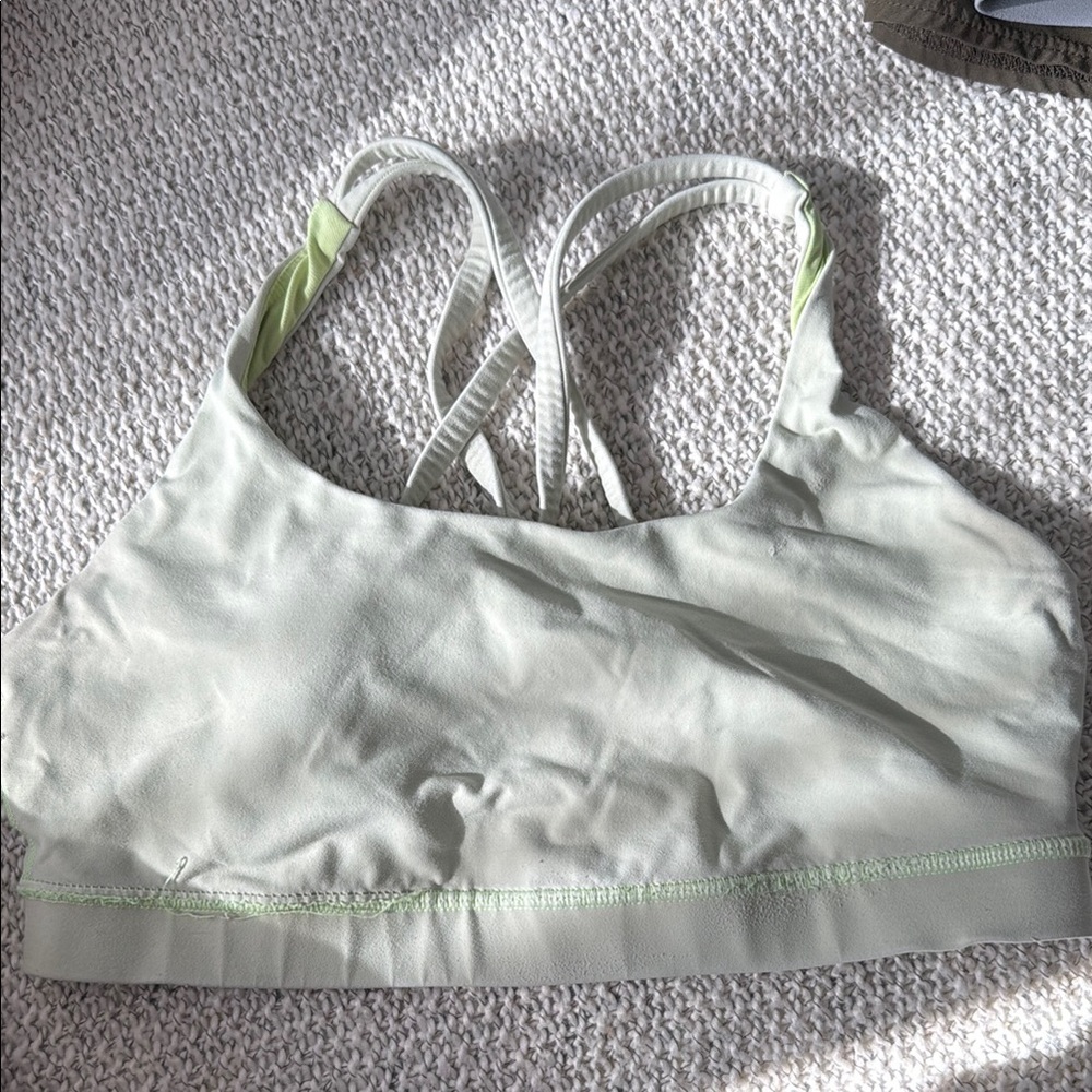 Lululemon Green Sports Bra with Racerback